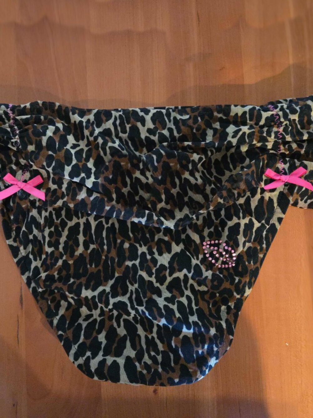 Leopard Print Bikini-Betsey Johnson-ADORABLE embellishments!!! - Picture 3 of 7
